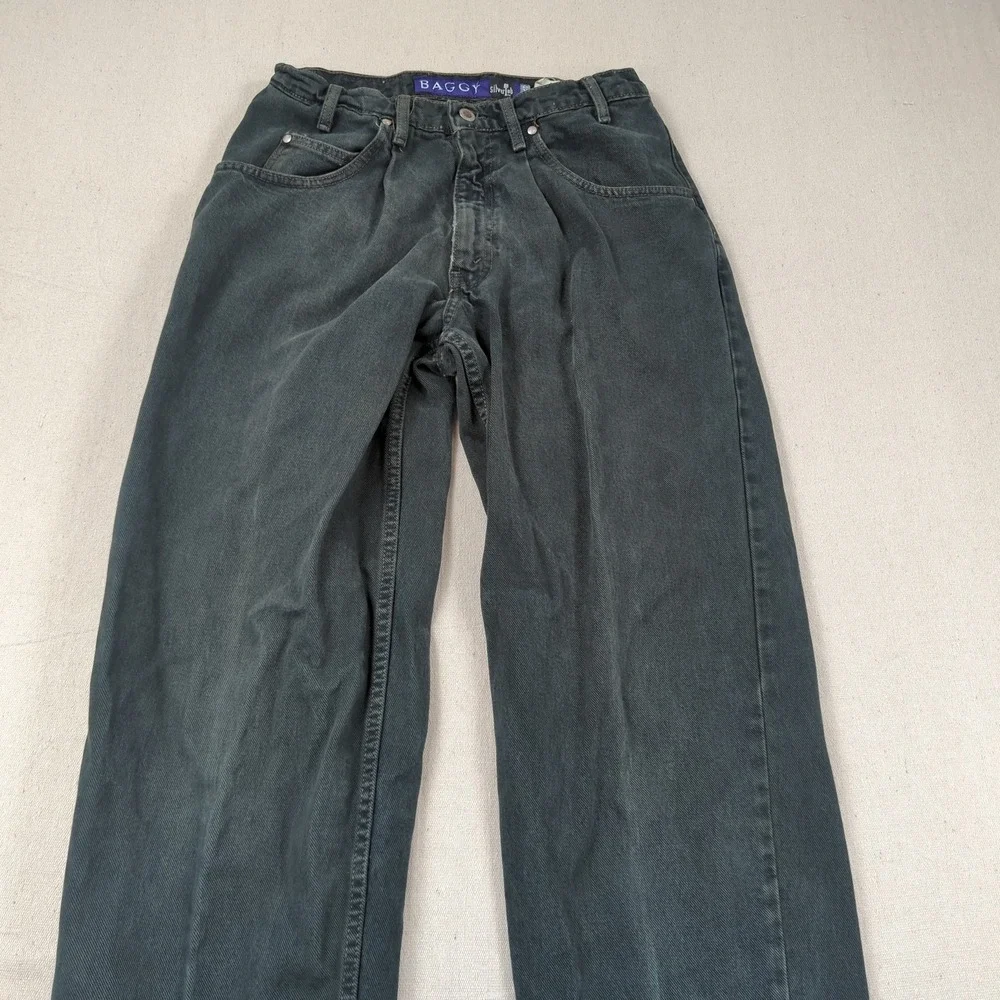 Vintage Levis Jeans Mens 32x34 Black Silvertab Baggy Faded Skater Made in USA